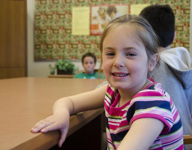 Bailey Pellanand, kindergarten: What do you like to do with your mom? "I like to sit with her a lot. We read books together. We like to make s’mores." BY GEORGIA SPARLING